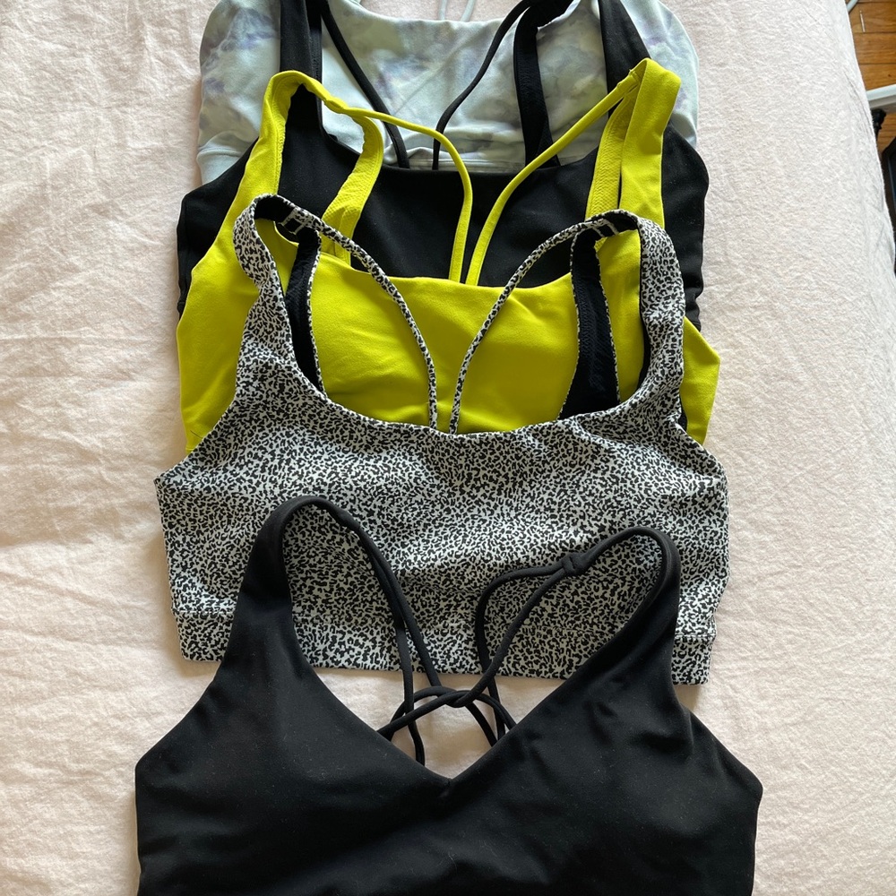 Bundle of 5 Athleta sports bras (medium)